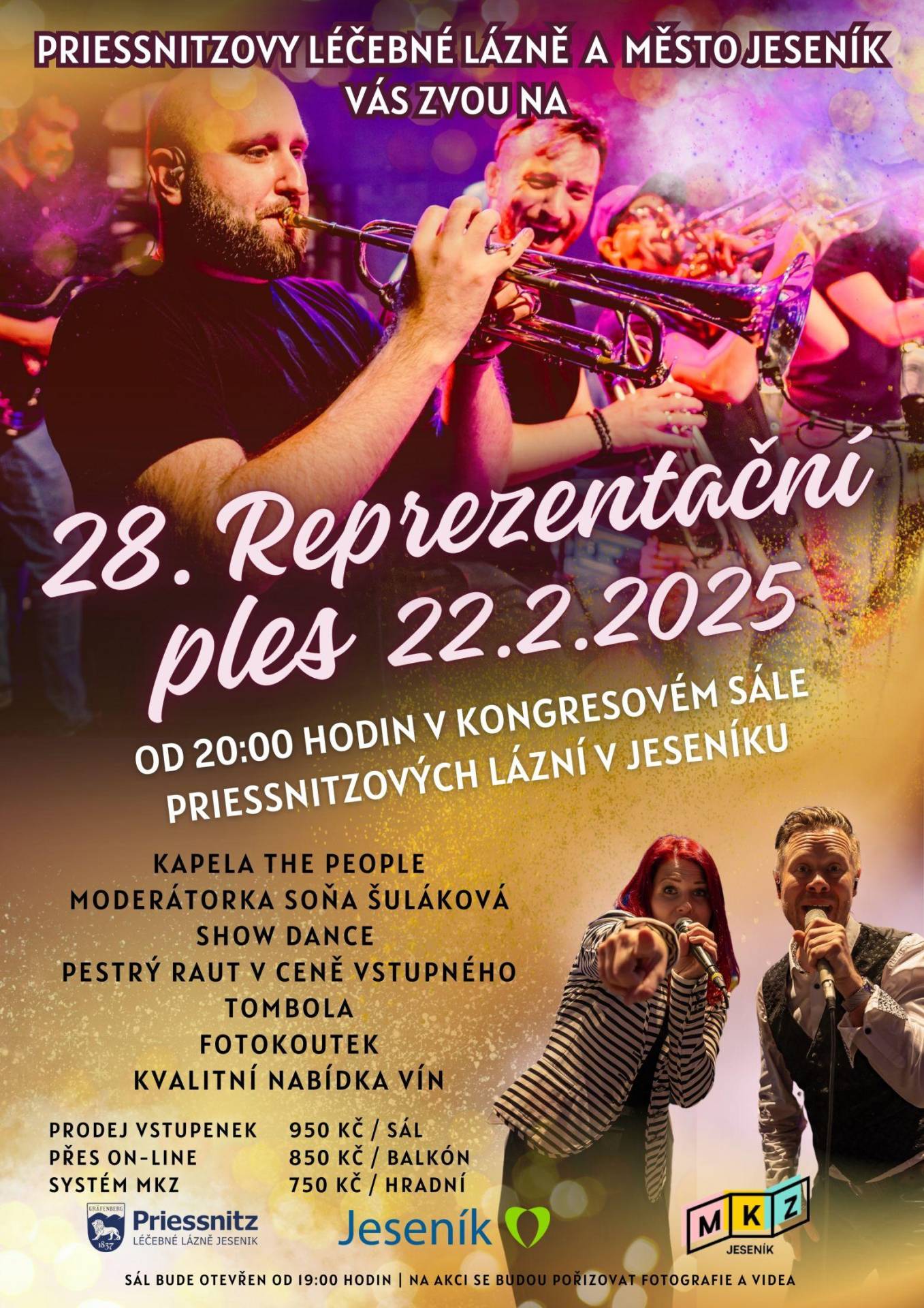 28. REPREZENTAČNÍ PLES Priessnitzových léčebných lázní a Města Jeseník